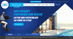 Desktop Screenshot of guyhoquet-immobilier-fontaines-sur-saone.com